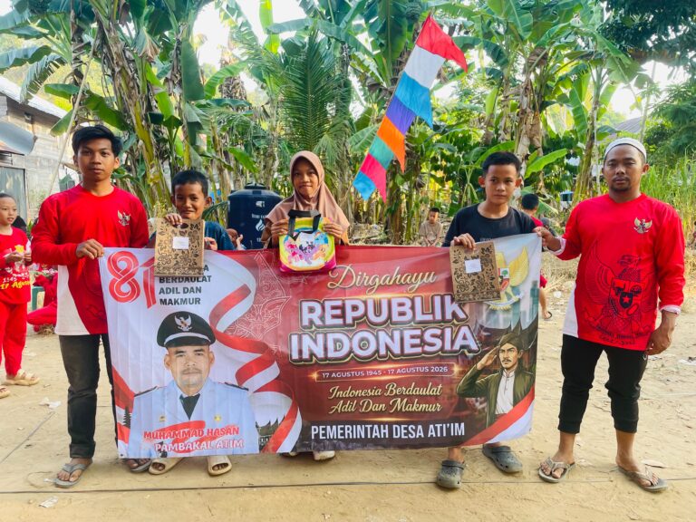 Semarak HUT RI di Desa Ati’im, Anak-Anak Ramaikan Berbagai Perlombaan