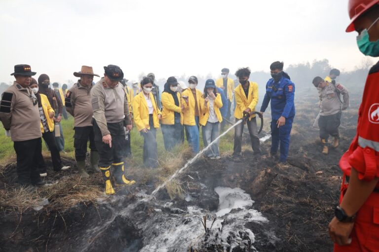 Kapolda Kalsel Padamkan Karhutla Pakai Cairan Surfaktan