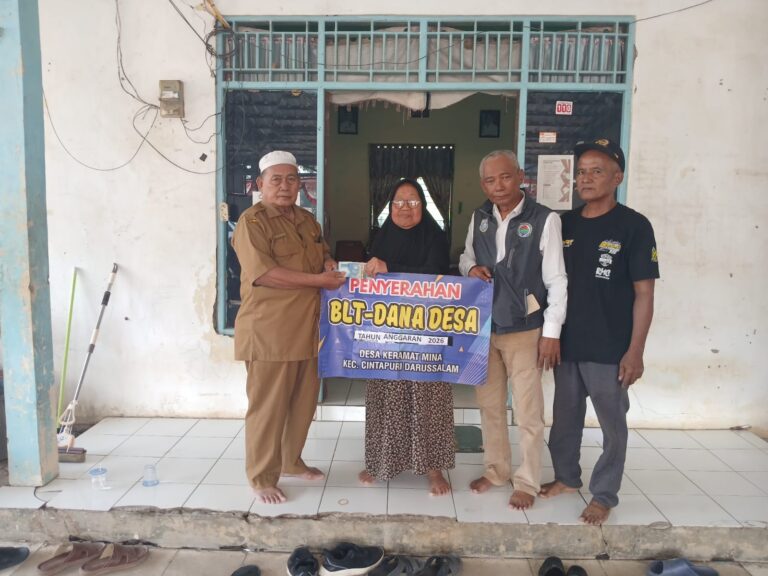 Pemdes Keramat Mina Salurkan BLT Rp900 Ribu kepada 22 KPM untuk Periode Juli–September